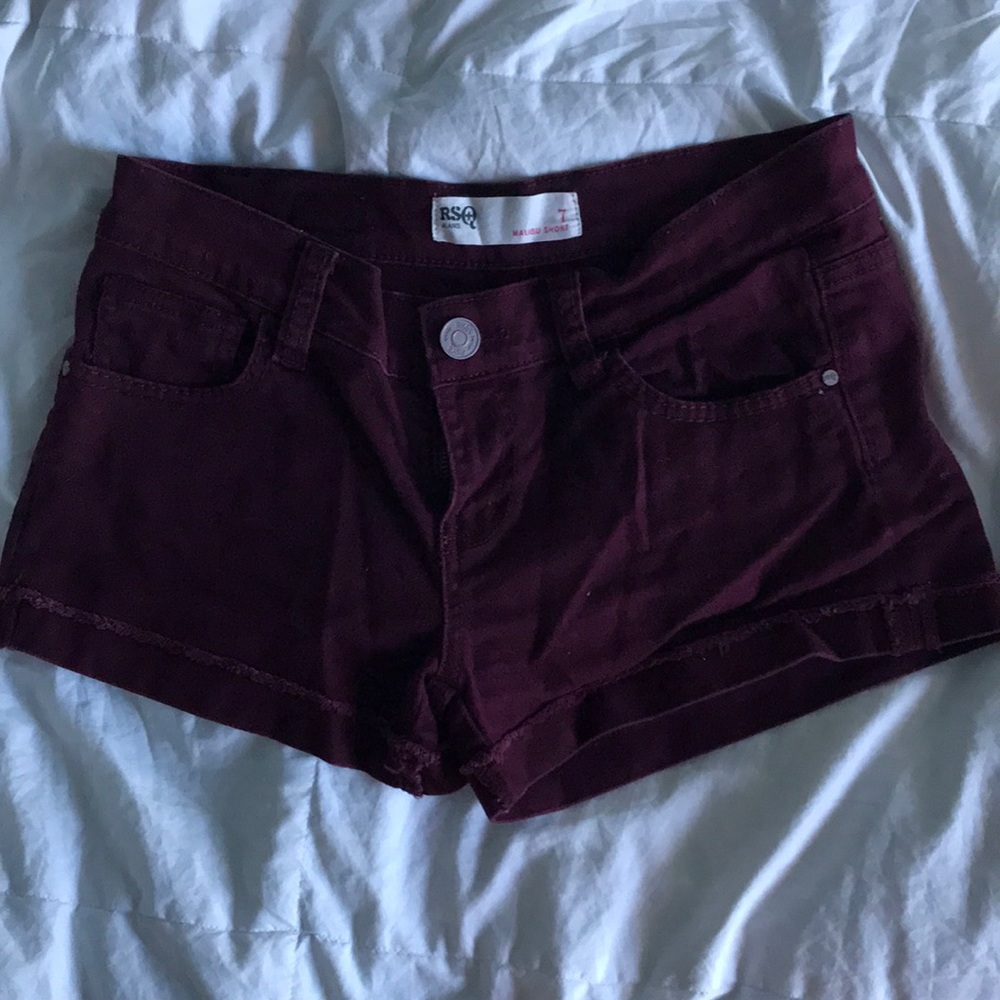 Burgundy Shorts